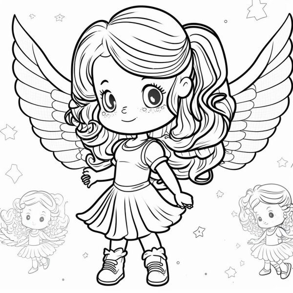 раскраски для девочек феи