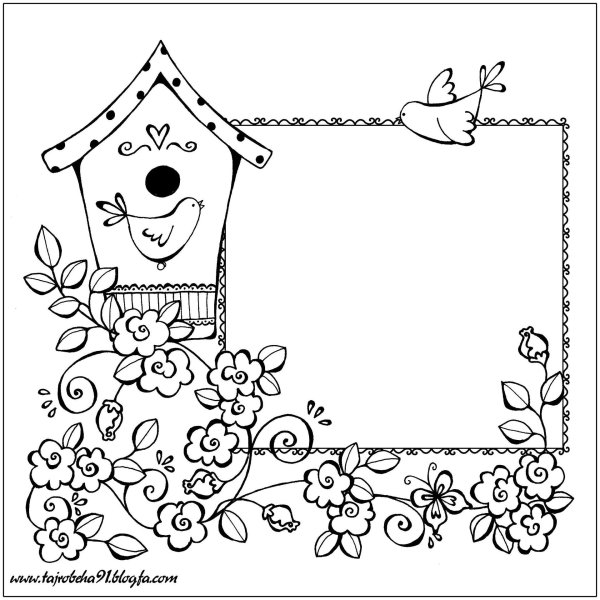 скворечник для раскрашивания
