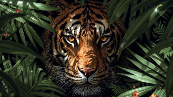 тигр картина