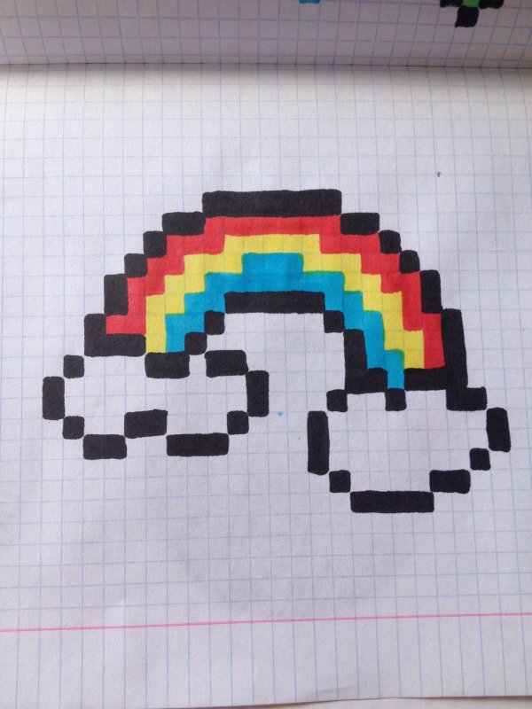 радуга по клеточкам