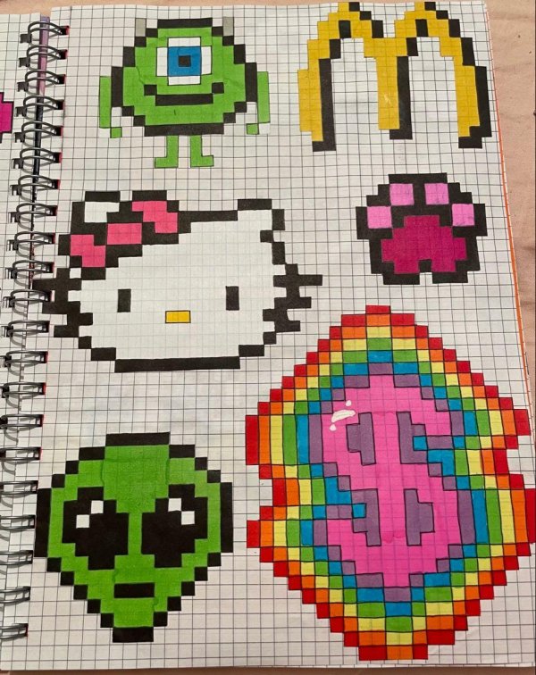 по клеткам рисунки