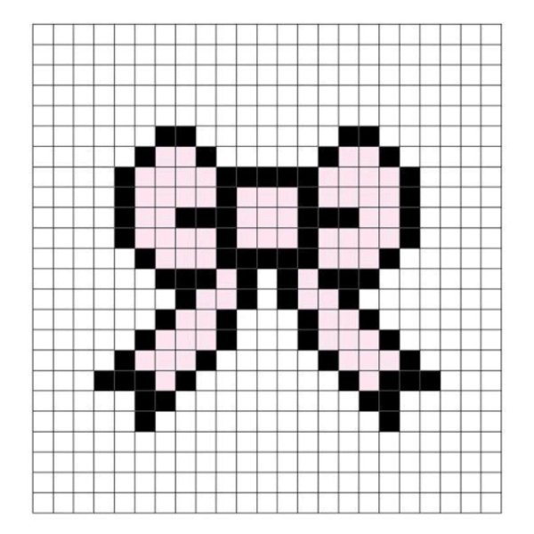 рисунок по клеточкам легкие