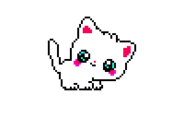 пиксельный котенок
