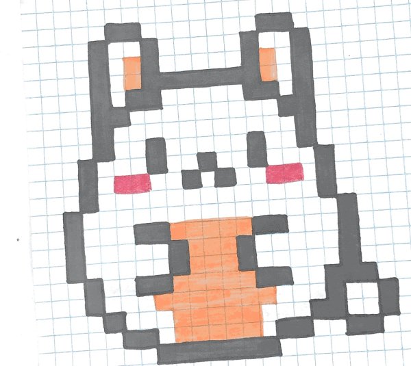 рисунок по клеточкам милые