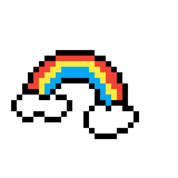 пиксельная радуга