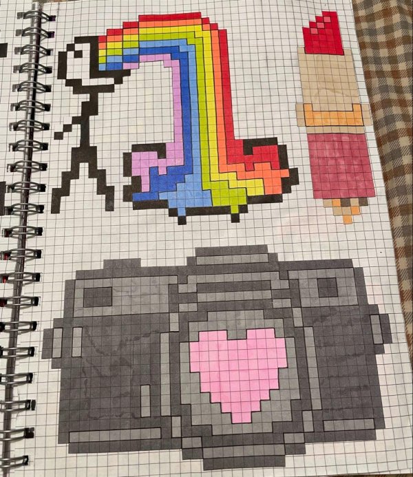 по клеткам рисунки