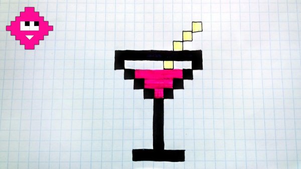 рисунки по клеткам простые