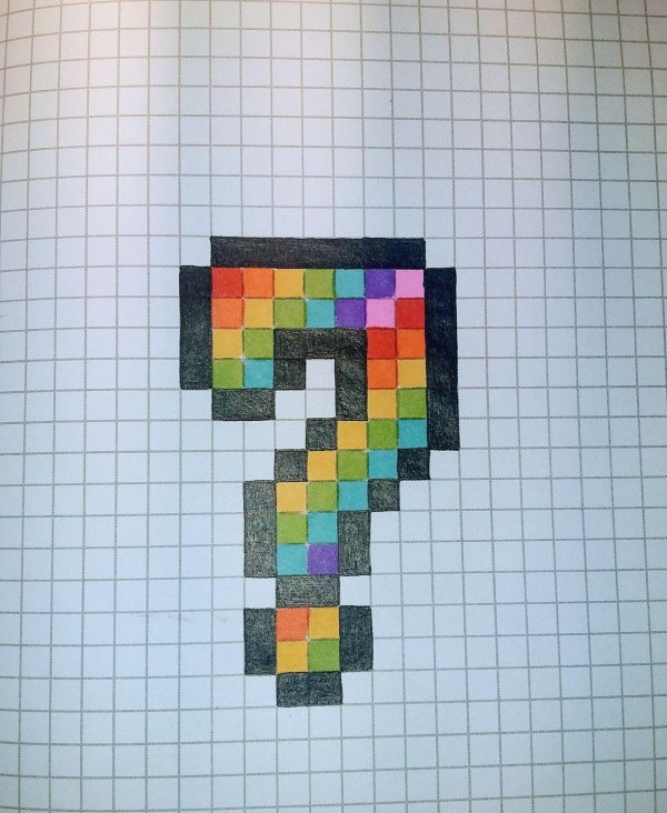 рисунок по клеточкам маленькие