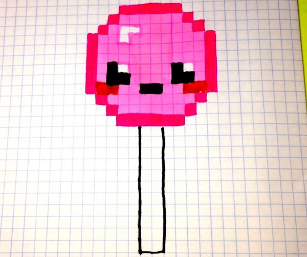 рисунку по клеточкам