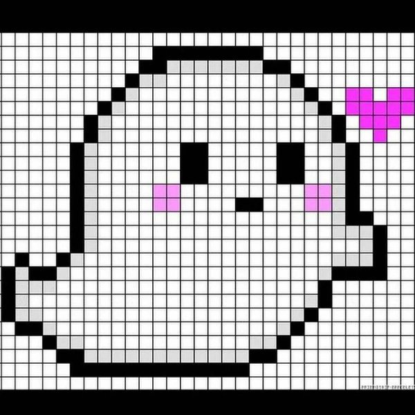 рисунки по клеточкам лёгкие маленькие милые и красивые