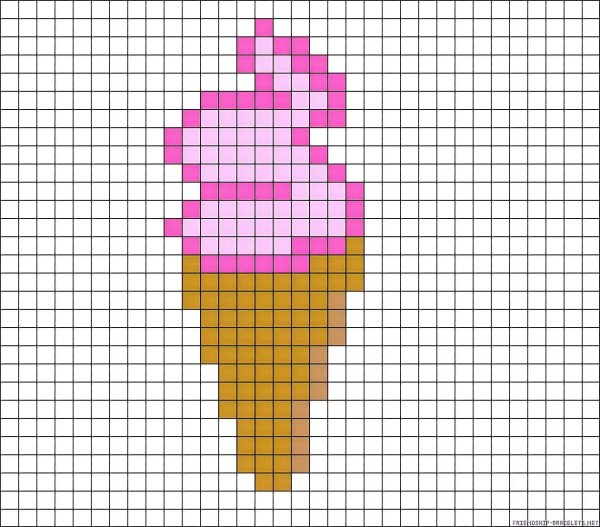 рисунки по клеткам лёгкие