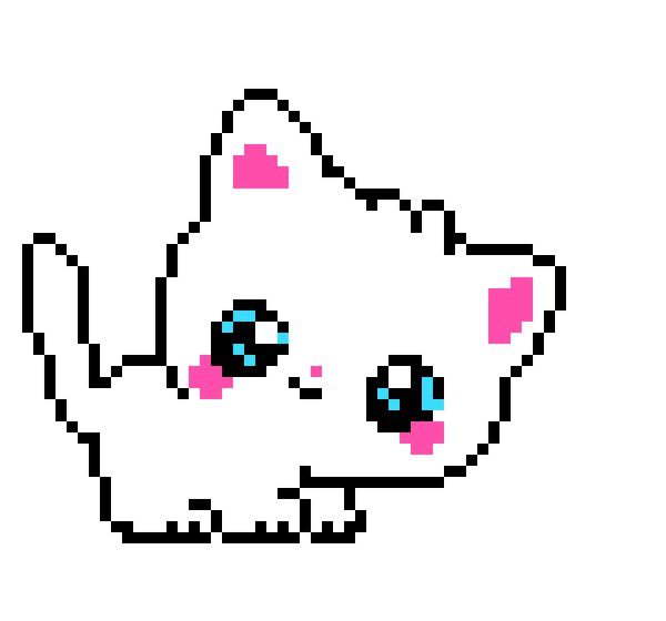 пиксельный котенок