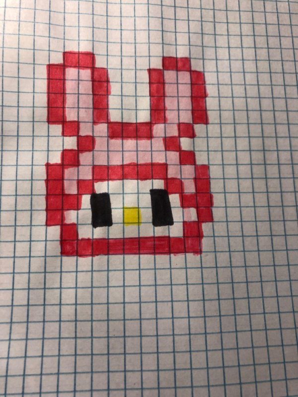 рисунку по клеточкам