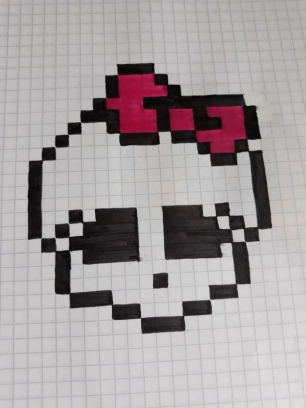 рисунку по клеточкам