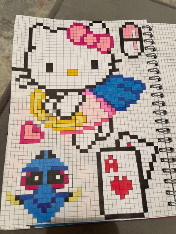 по клеткам рисунки