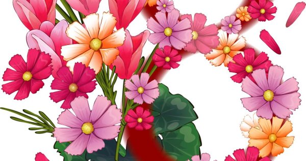 цветы в виде восьмерки