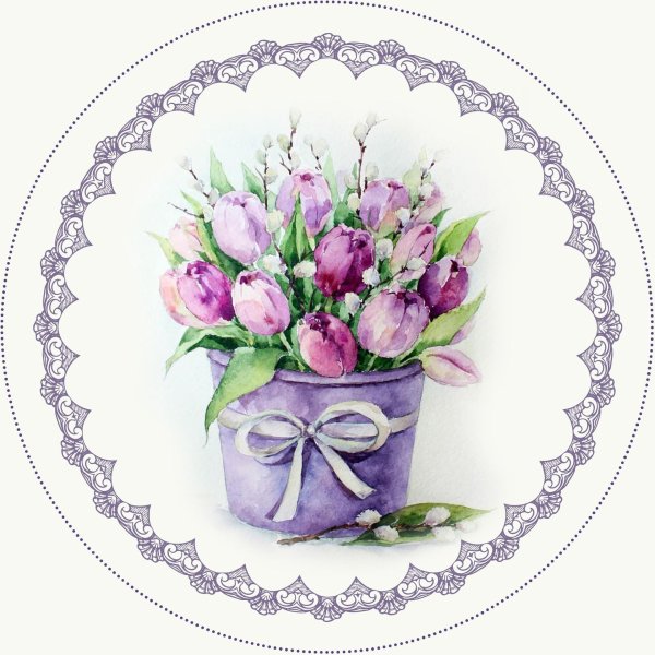 цветы акварельные