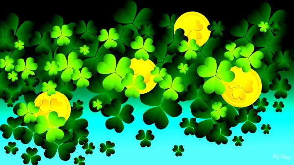 четырёхлистный клевер на удачу