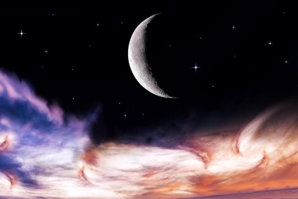 космос с луной