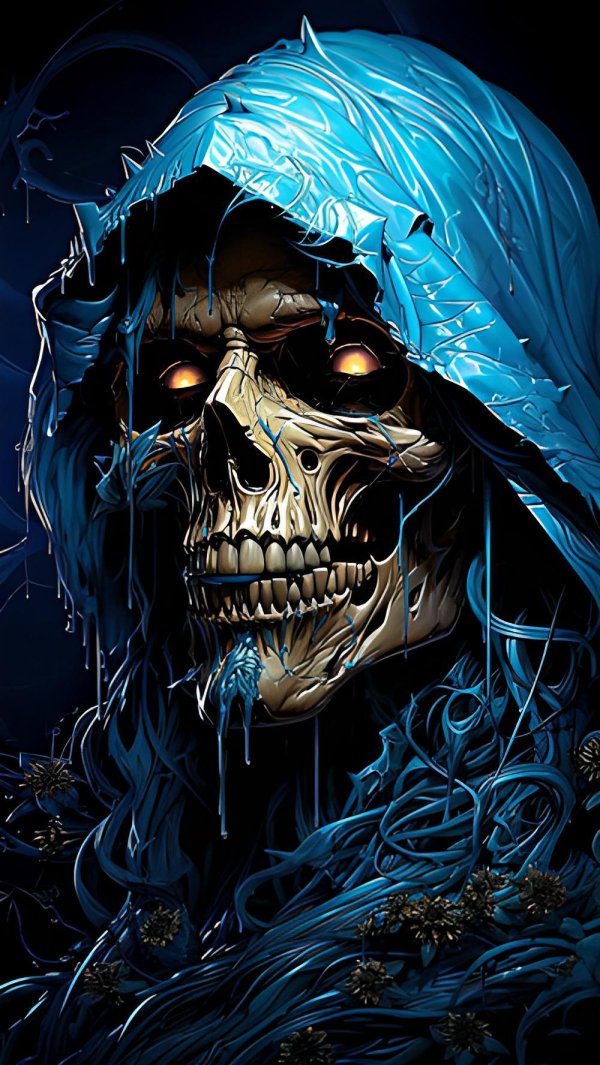 черепа картина