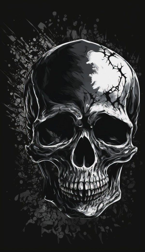 черепа рисунки