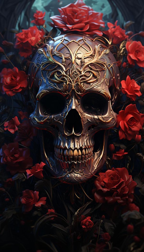 черепа картина