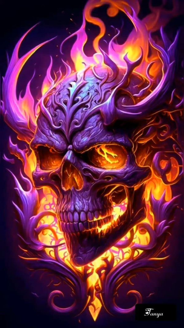 черепа в огне