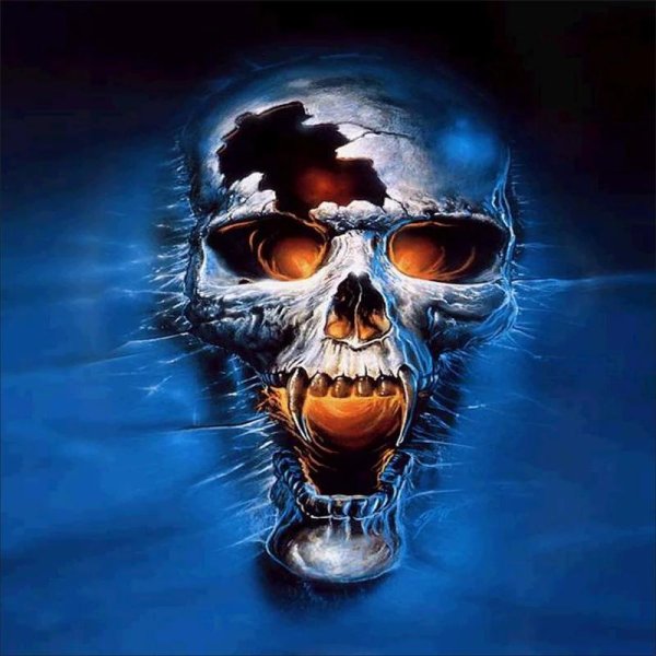 синие черепа