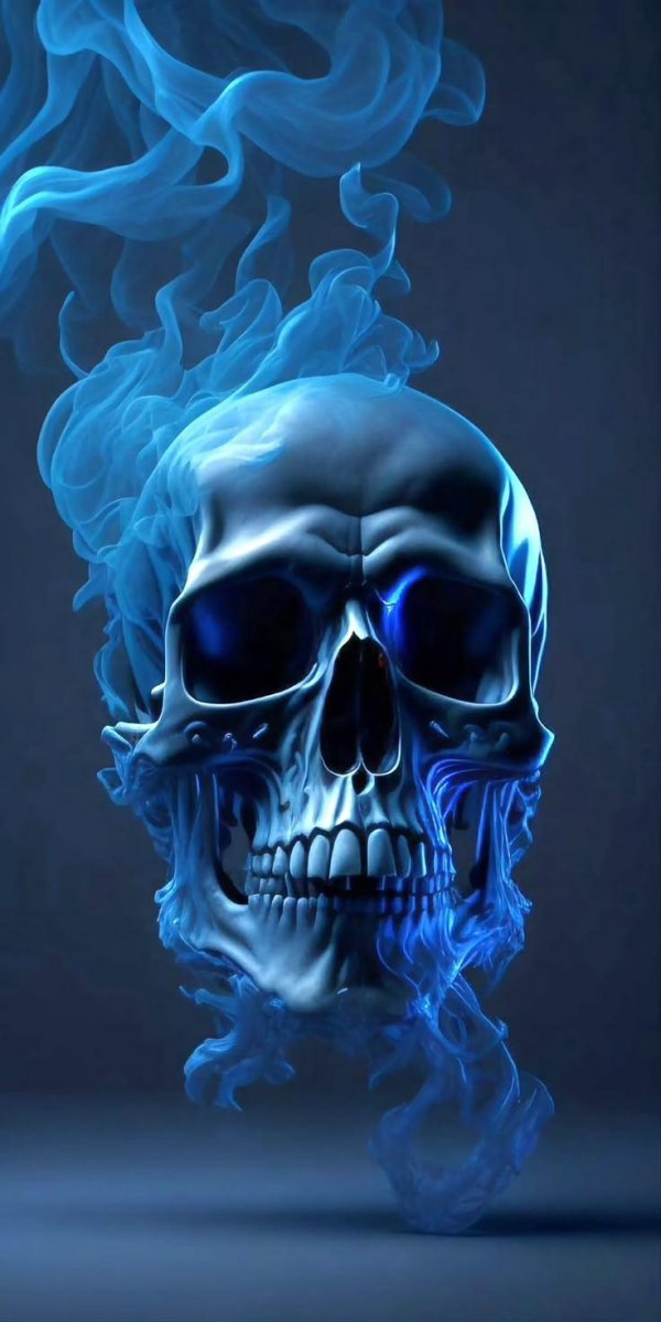 синие черепа