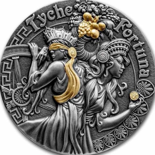 монета леди фортуна токелау 2014