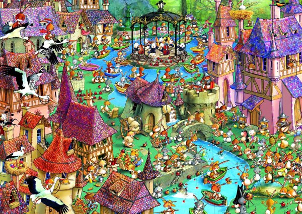 пазл heye город кроликов