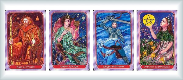 карта королева пентаклей