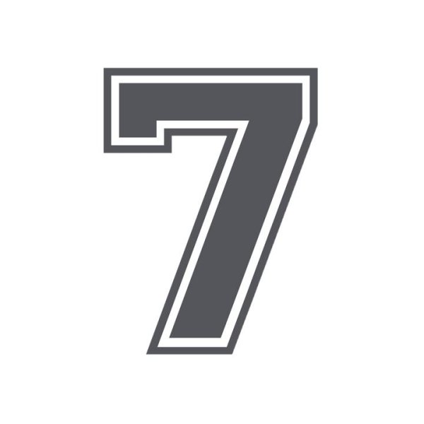 наклейка цифры