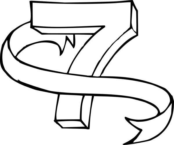 раскраска пятерка