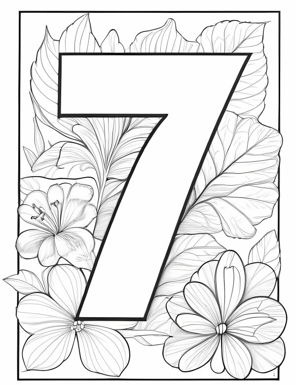 раскраска цифр