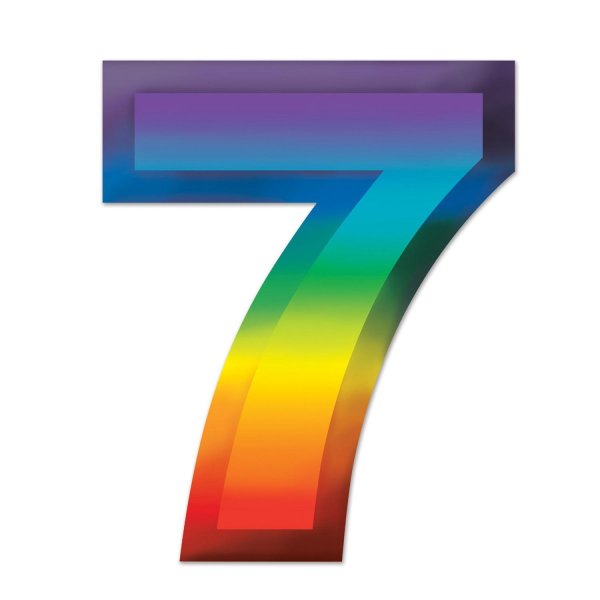 радужные цифры