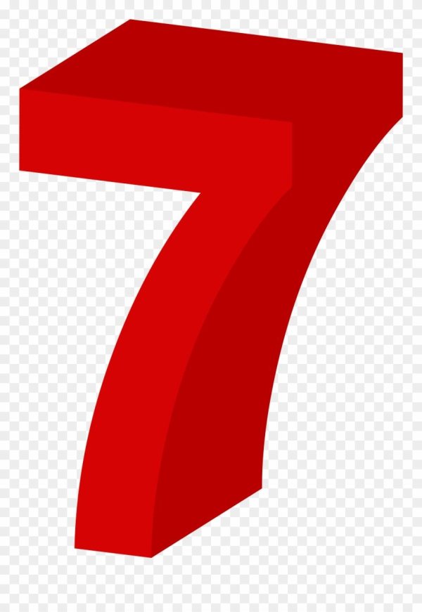 цифры красные на прозрачном фоне