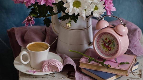 утренние цветы