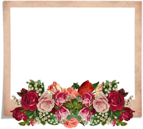 цветочная рамка