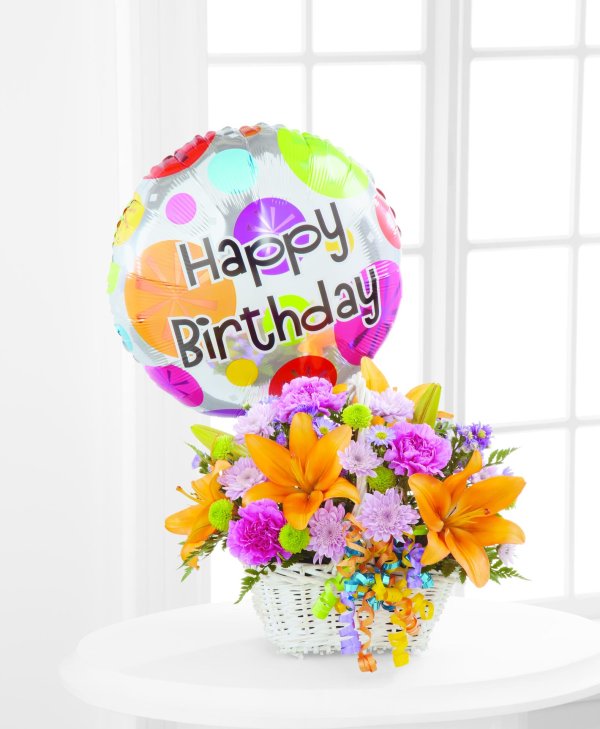 happy birthday flowers