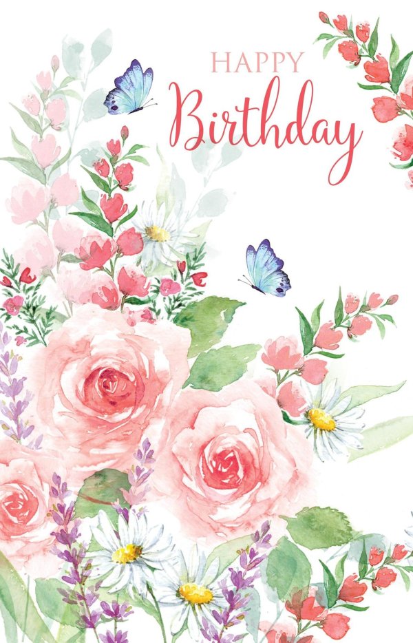 акварельная открытка