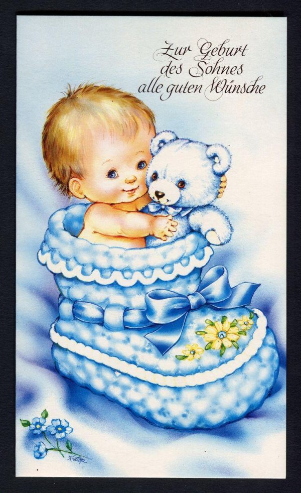 открытка новорожденному мальчику