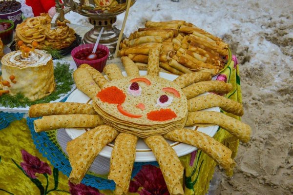 оформление стола на масленицу