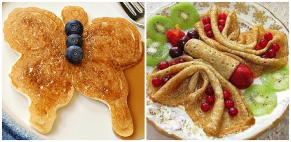 оригинальное оформление блинов