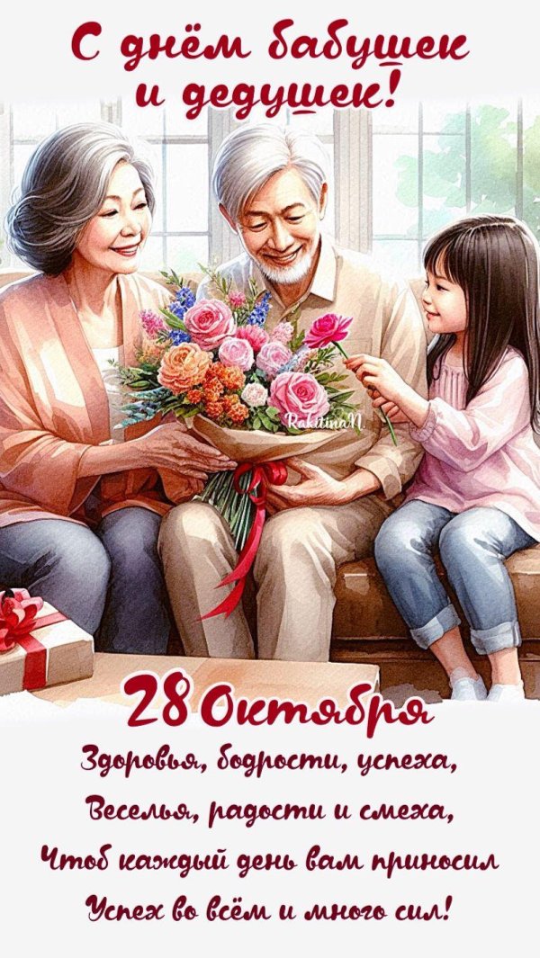 с днем бабушек и дедушек открытка
