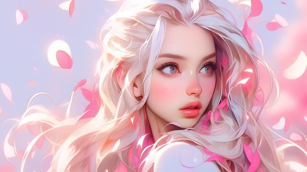 красивая блондинка