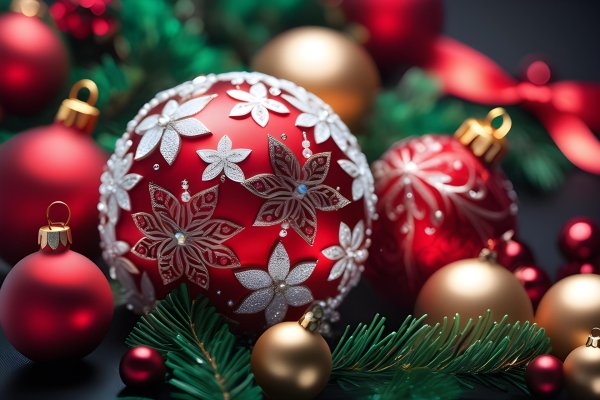 новогодние шар