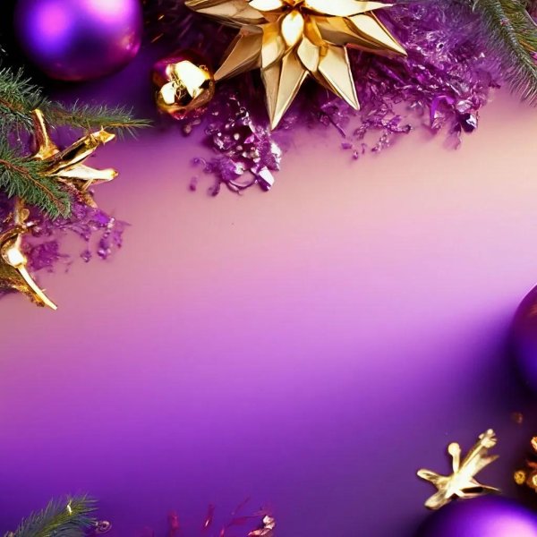 фиолетовый новогодний фон