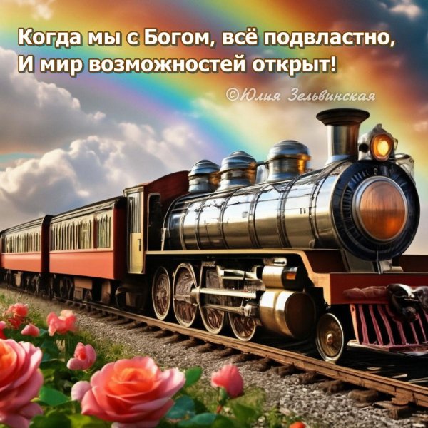 красивый паровоз