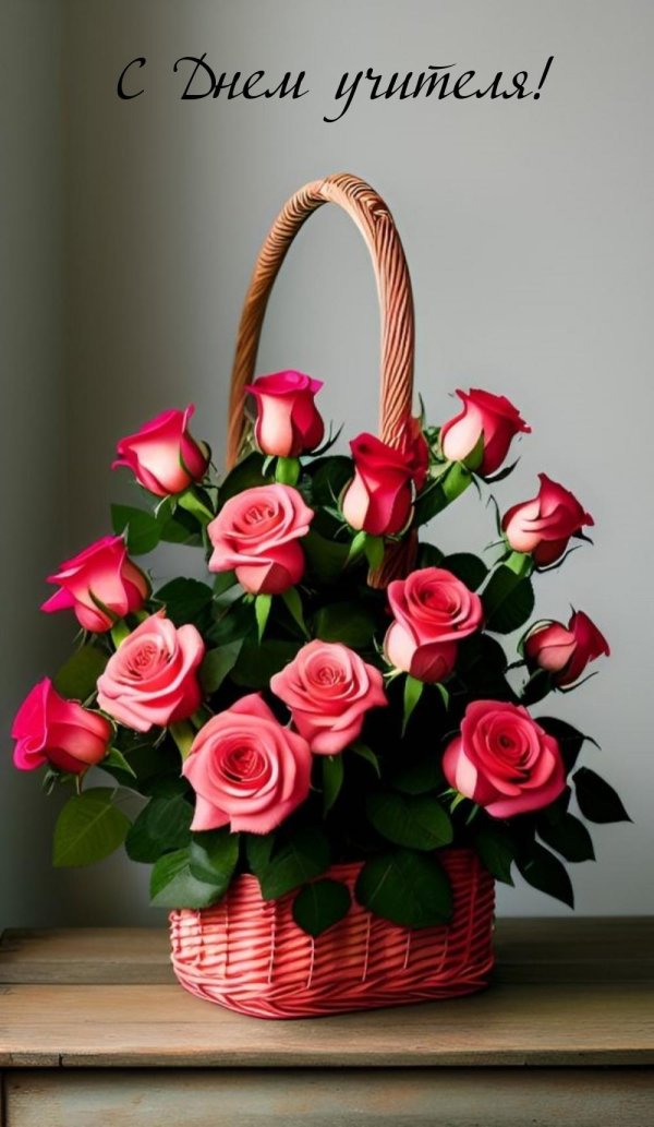 корзина роз